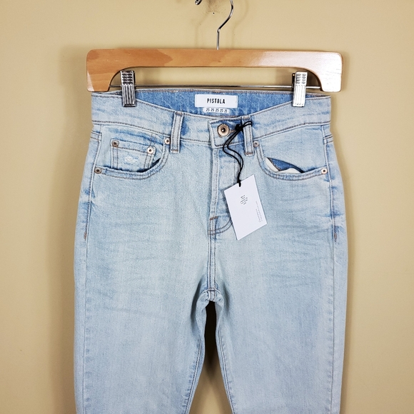 Pistola Nico High Rise Mom Jean - In Lake - Picture 9 of 12